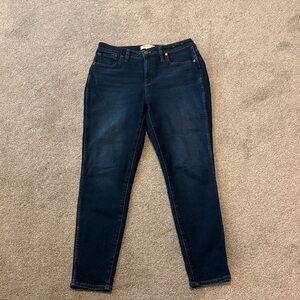 Madewell Curvy Highrise Skinny Women's Dark Indigo Skinny Jeans